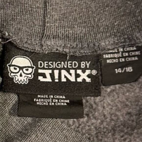 Designed by J!nx Gray Minecraft Jogger Sweatpants - Boys Size XL - Picture 4 of 4